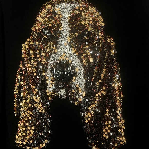 Michael Simon New York Basset Hound Sweater Sz M - Picture 2 of 6